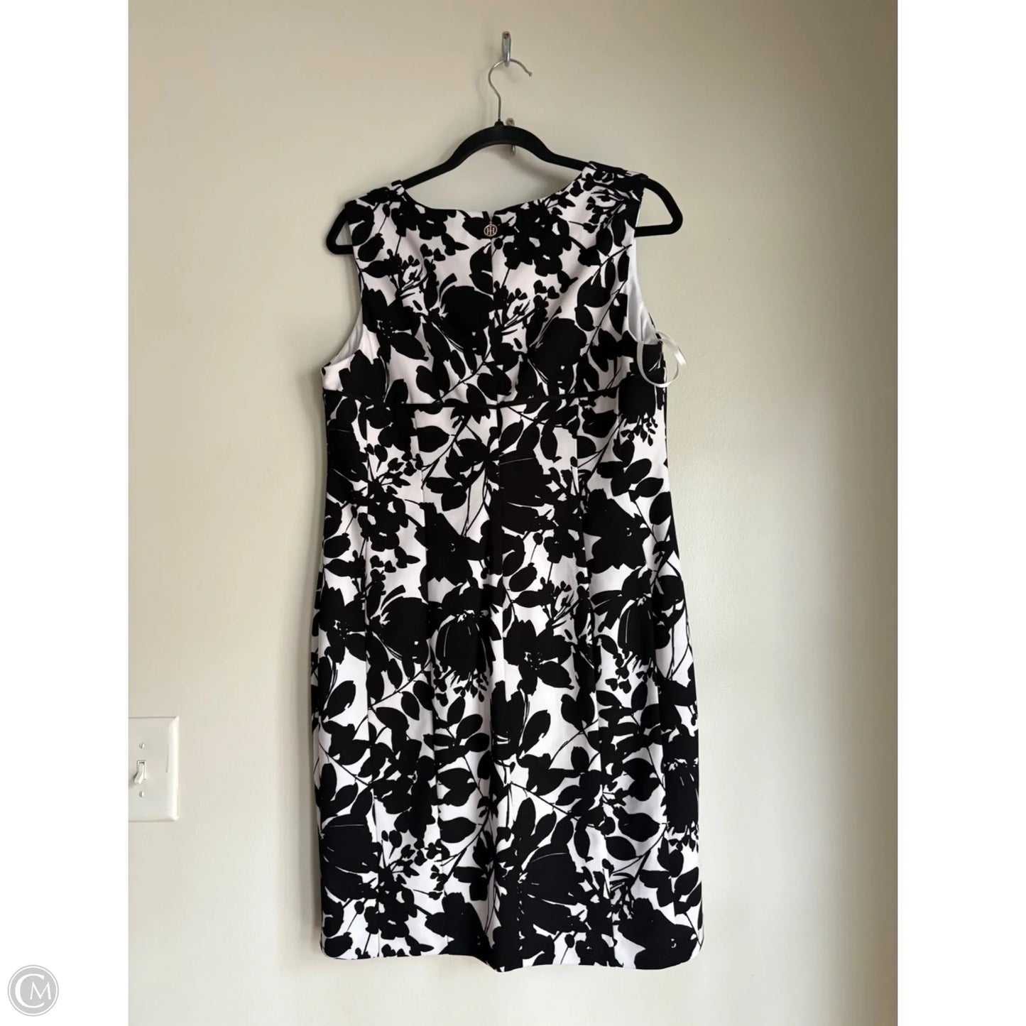 Dress Work By Tommy Hilfiger In Black & White, Size: L