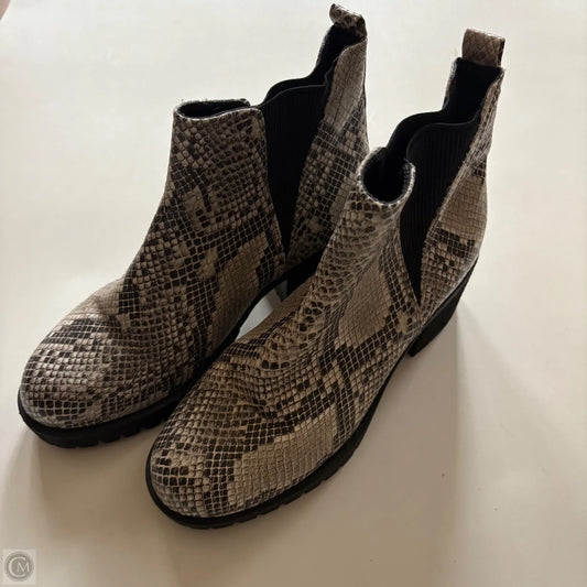 Boots Ankle Heels By Mia In Animal Print, Size: 7.5