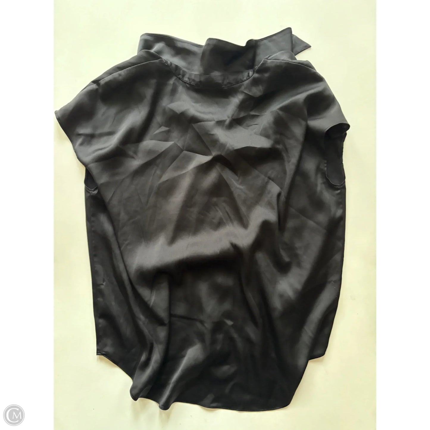 Blouse Short Sleeve By Worthington In Black, Size: S