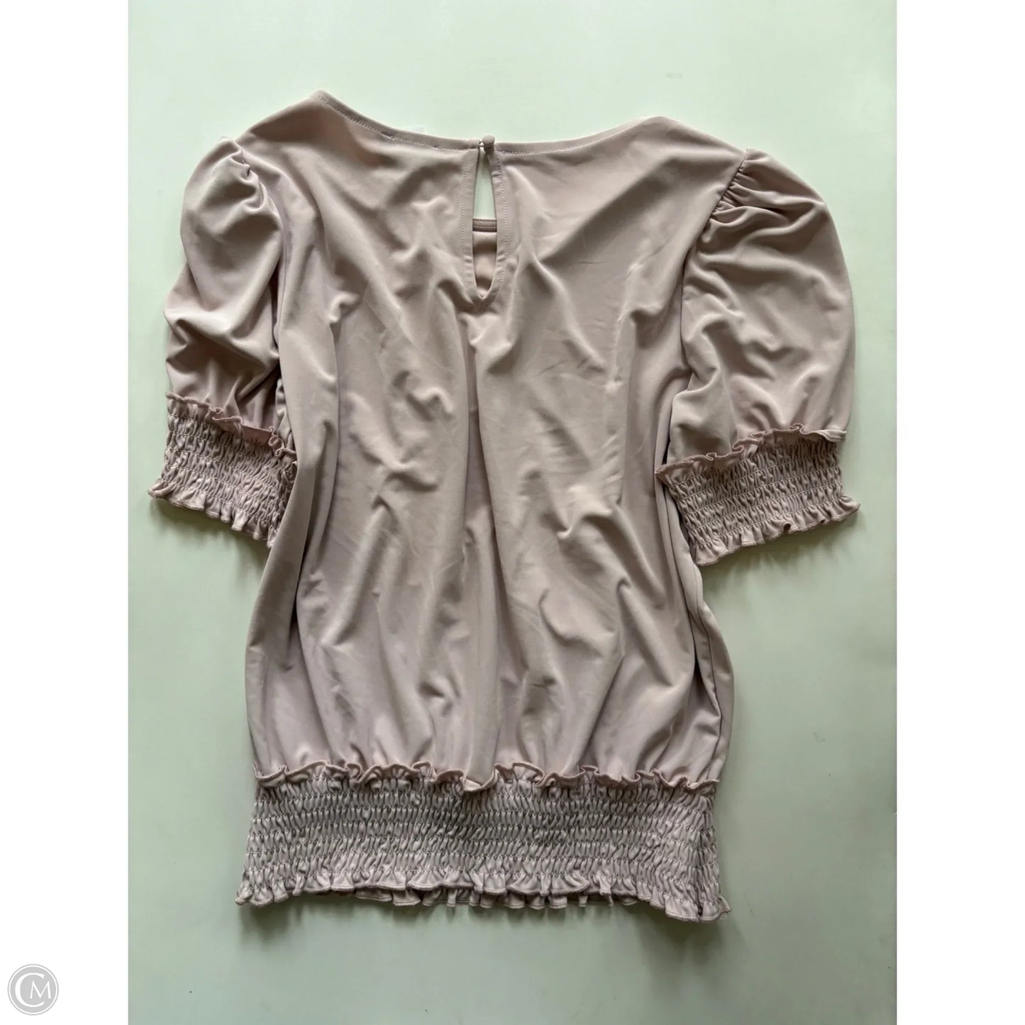 Top Short Sleeve By Express In Pink, Size: M