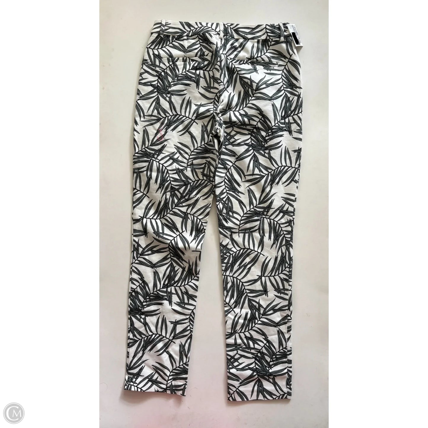 Pants Designer By Lilly Pulitzer In Green & White, Size: 4