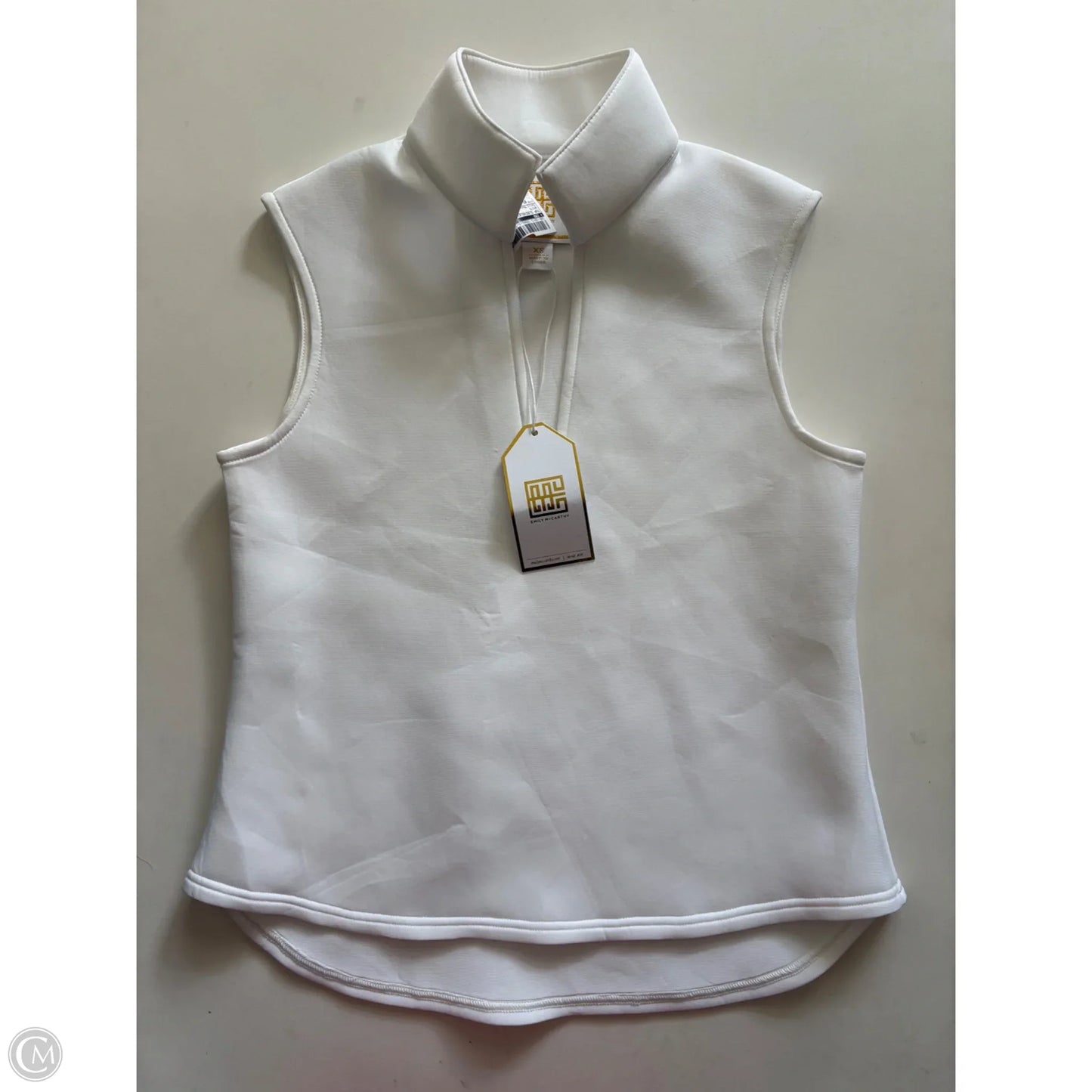 Top Sleeveless Basic By Emily Mccarthy In White, Size: Xs
