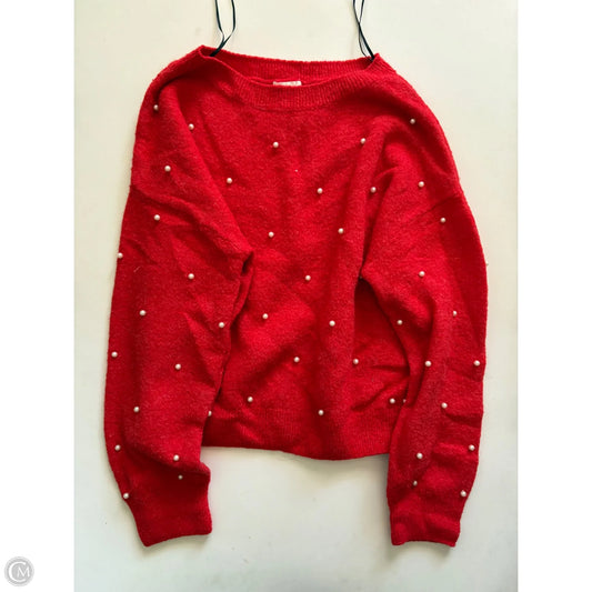 Sweater By H&m In Red, Size: Xs