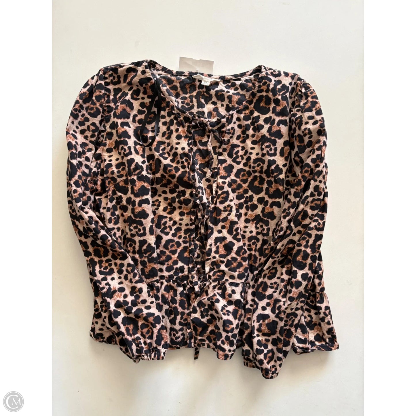 Top Short Sleeve By Sim & Sam In Animal Print, Size: Xl