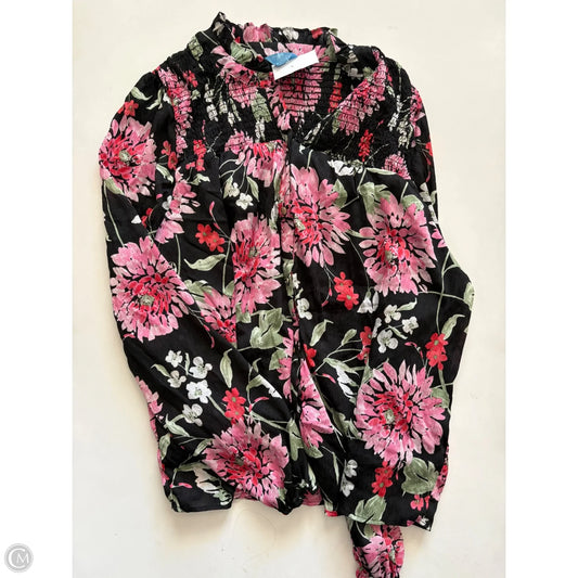 Blouse Long Sleeve By Draper James In Floral Print, Size: 2x