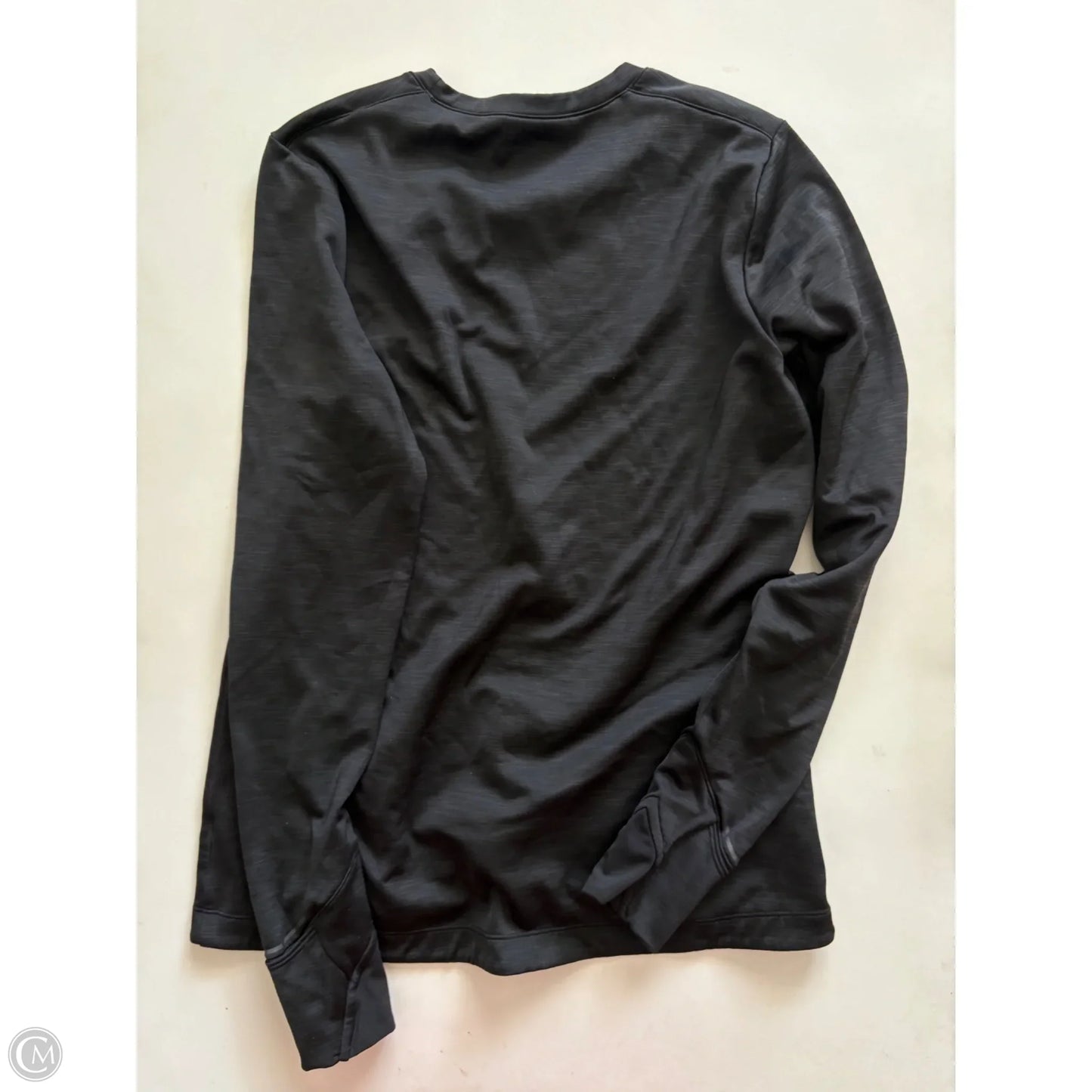 Athletic Top Long Sleeve Crewneck By Athleta In Black, Size: S