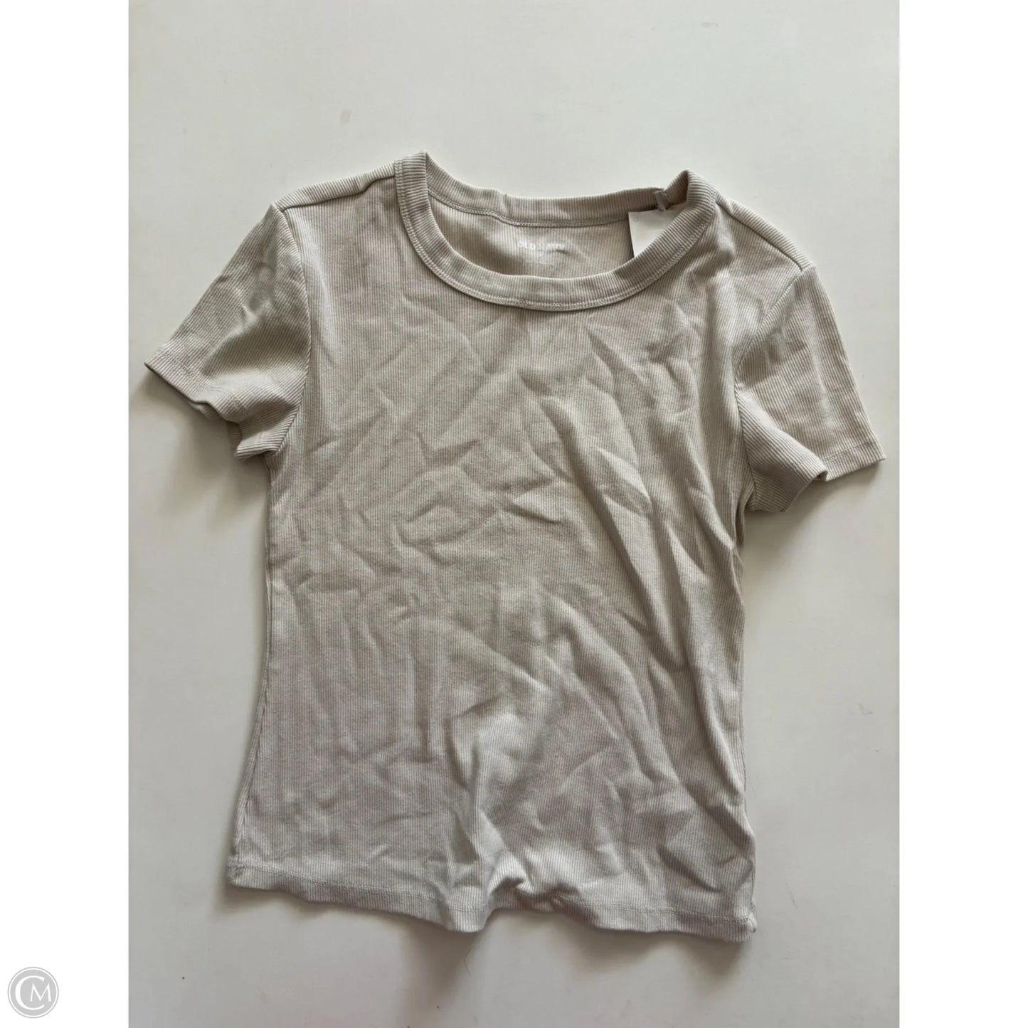 Top Short Sleeve By Old Navy In Cream, Size: M