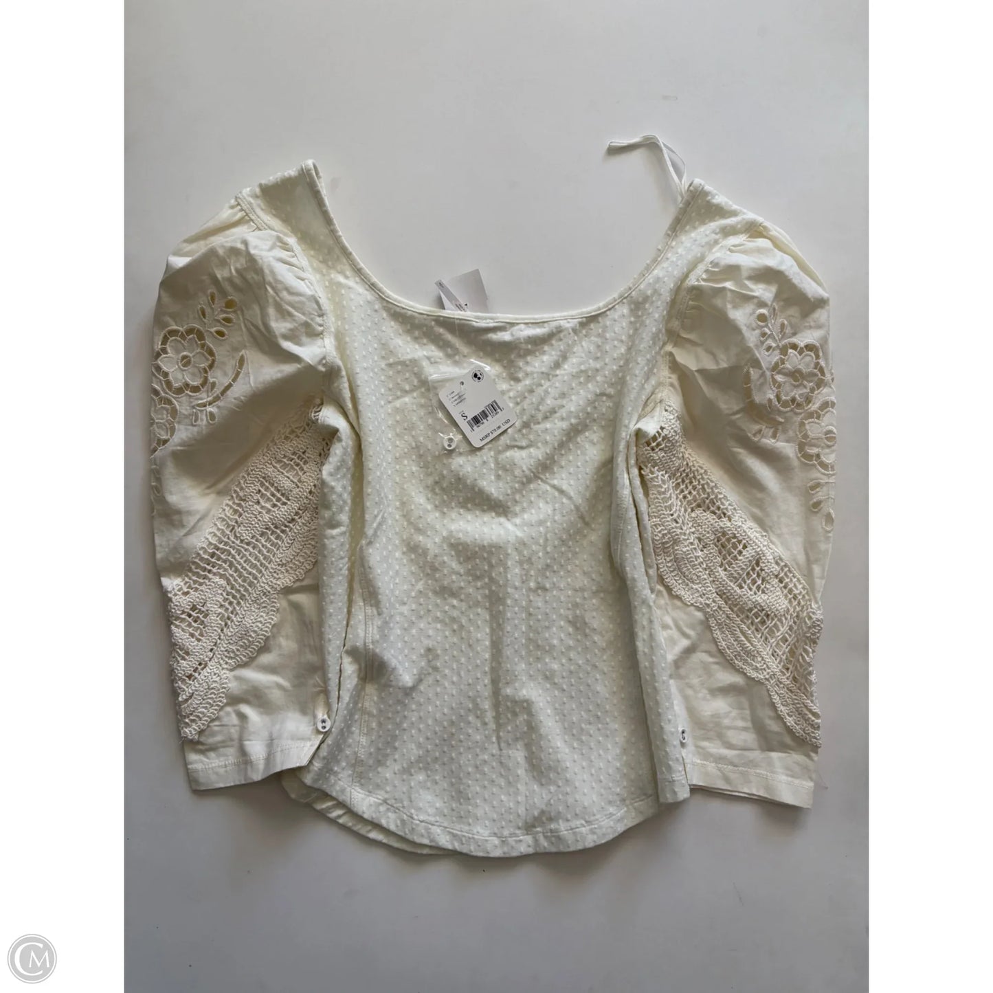 Top Long Sleeve By Free People In Cream, Size: Xs