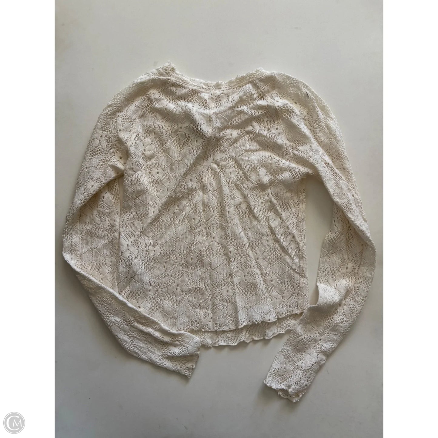 Top Long Sleeve By Free People In Cream, Size: S