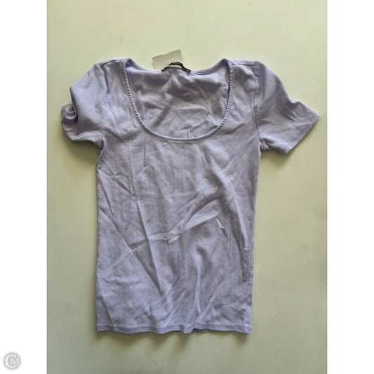 Top Short Sleeve By Loft In Purple, Size: S