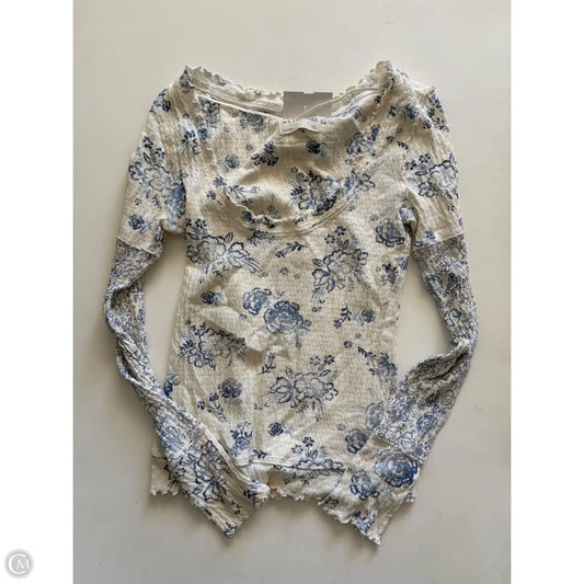Top Long Sleeve By We The Free In Blue, Size: Xs