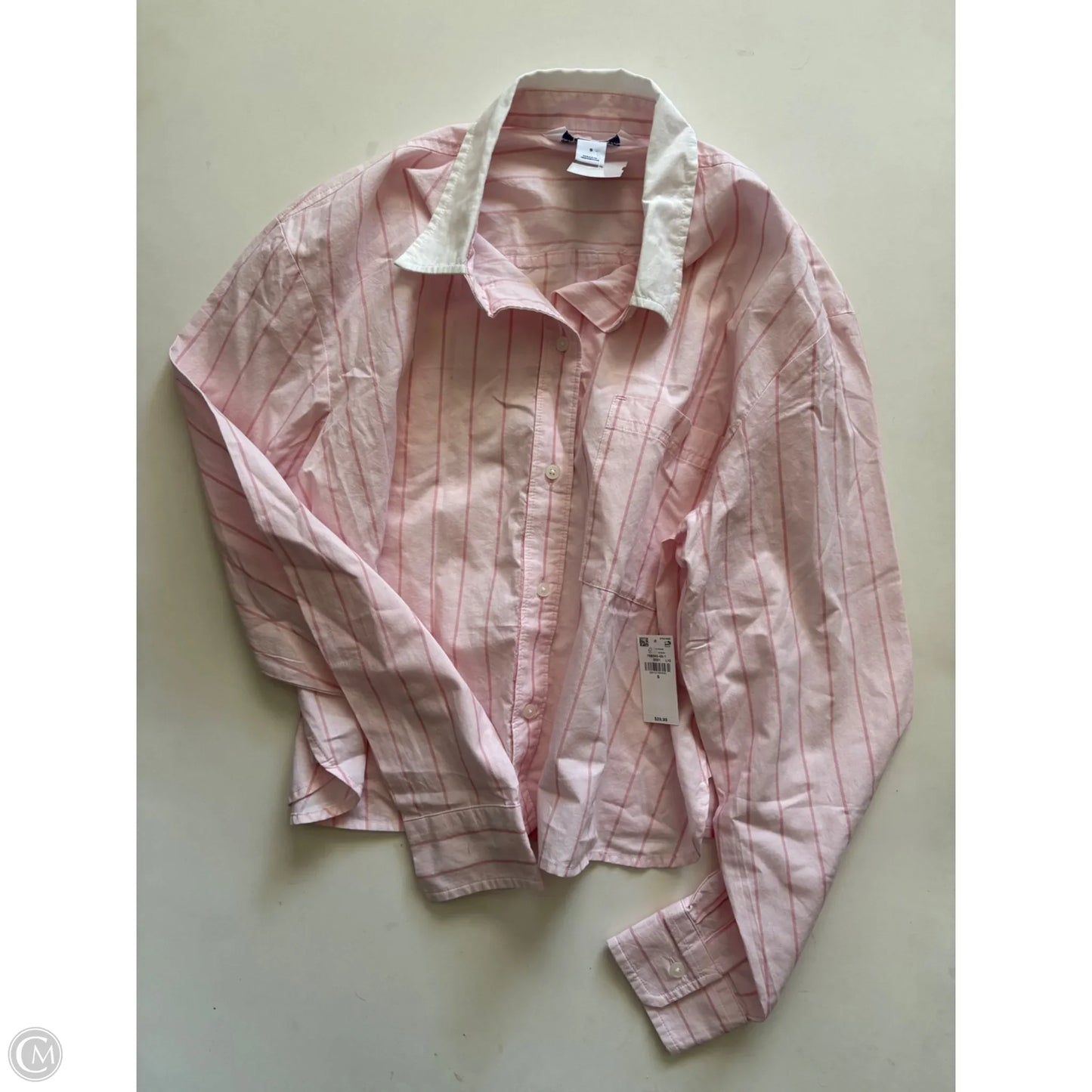 Top Long Sleeve By Old Navy In Striped Pattern, Size: S