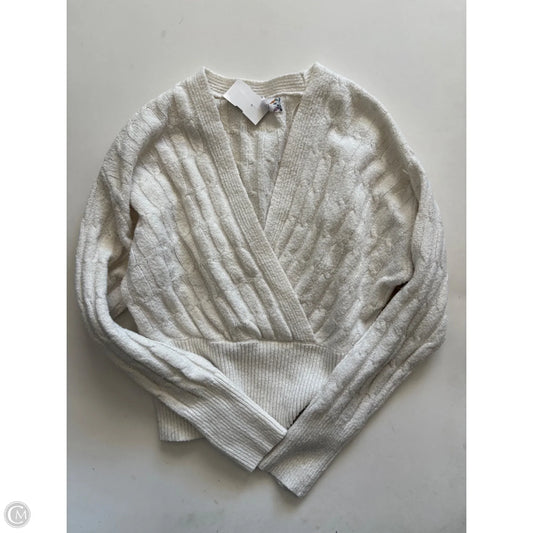 Sweater By Pink Rose In White, Size: S