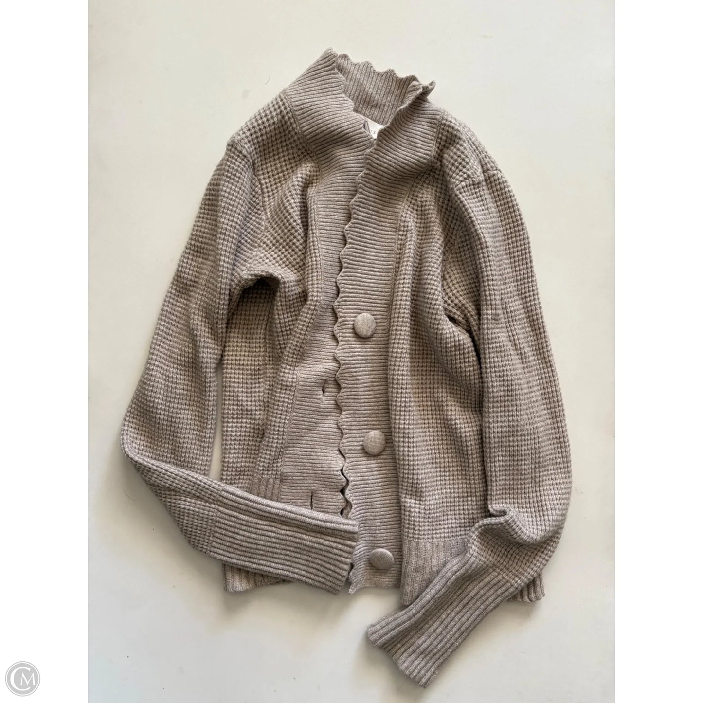 Sweater Cardigan By Cyrus In Tan, Size: S