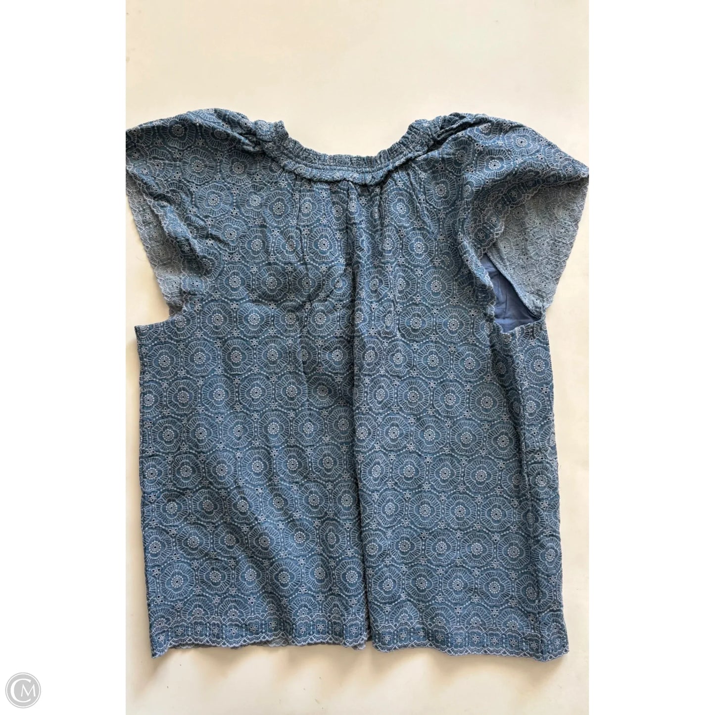 Top Short Sleeve By Crown And Ivy In Blue, Size: L