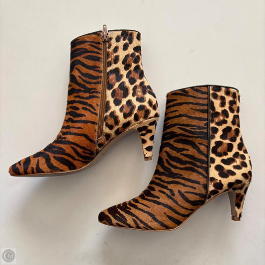 Boots Ankle Heels By Matisse In Animal Print, Size: 8