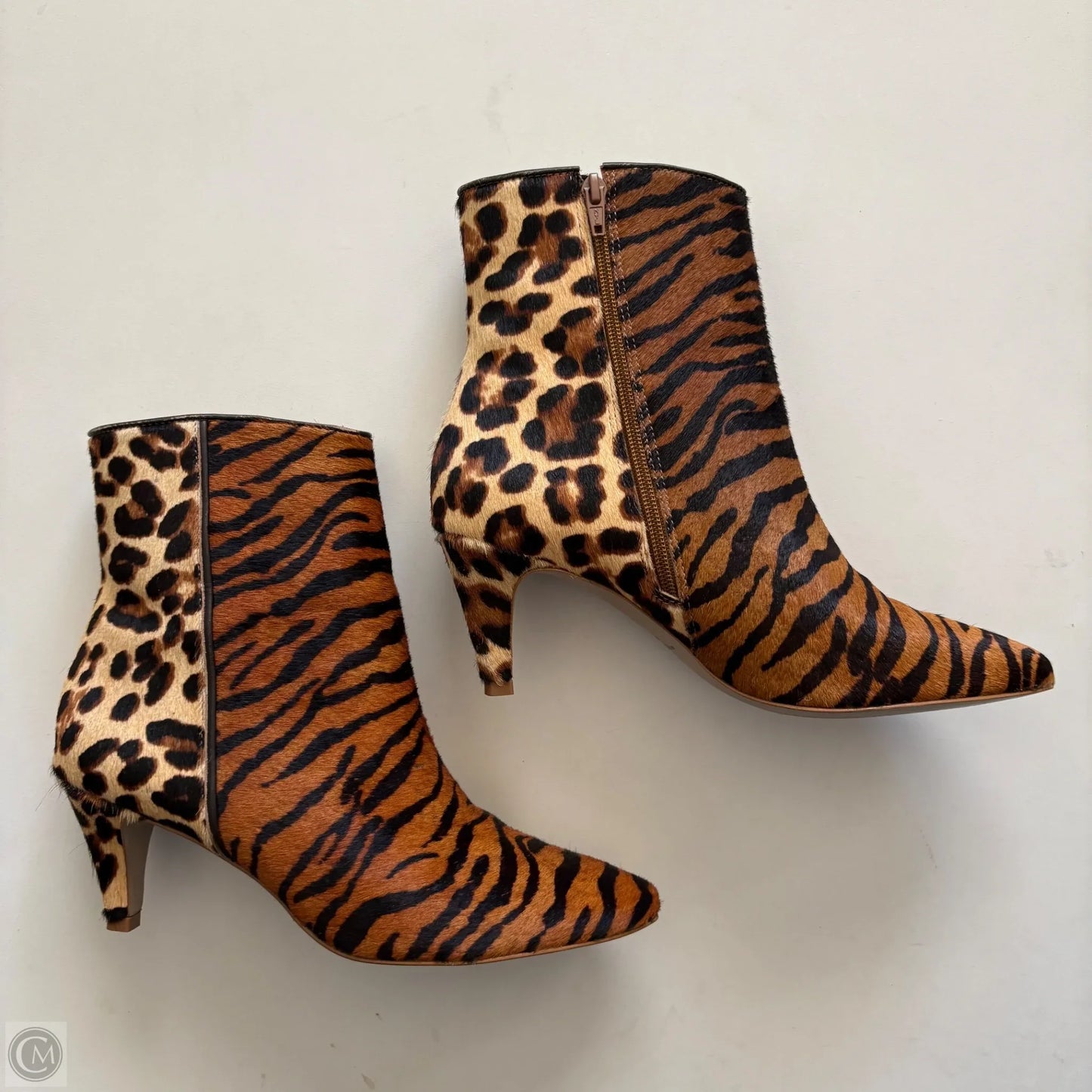 Boots Ankle Heels By Matisse In Animal Print, Size: 8