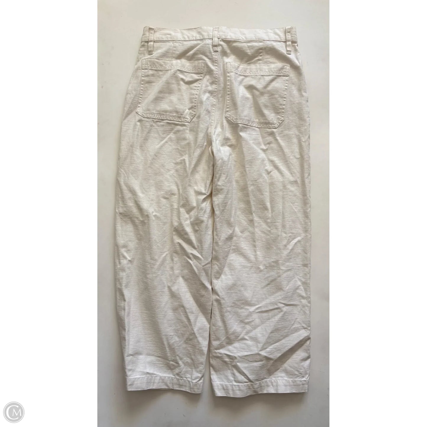 Jeans Wide Leg By J. Crew In Cream, Size: 8