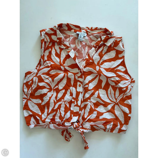 Top Sleeveless By Rachel Zoe In Orange, Size: L