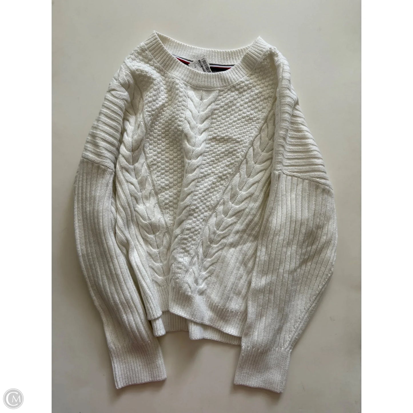 Sweater By Tommy Hilfiger In White, Size: M