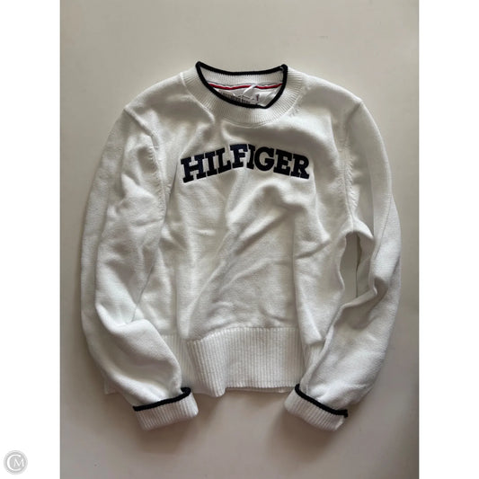 Sweater By Tommy Hilfiger In White, Size: L