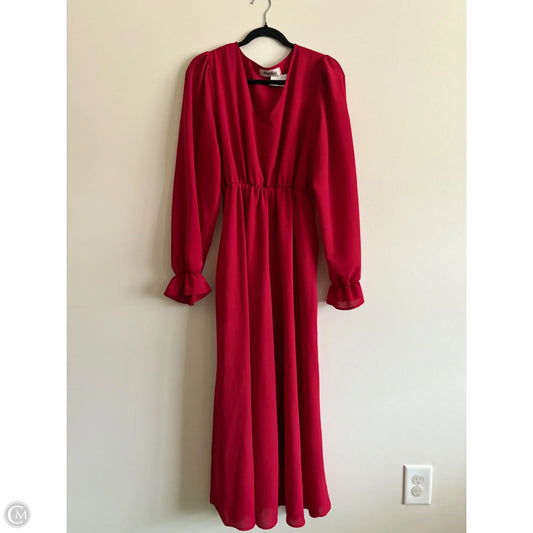 Dress Casual Midi By Haptics In Red, Size: M