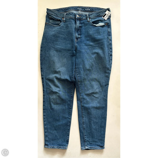 Jeans Straight By Old Navy In Blue, Size: 16