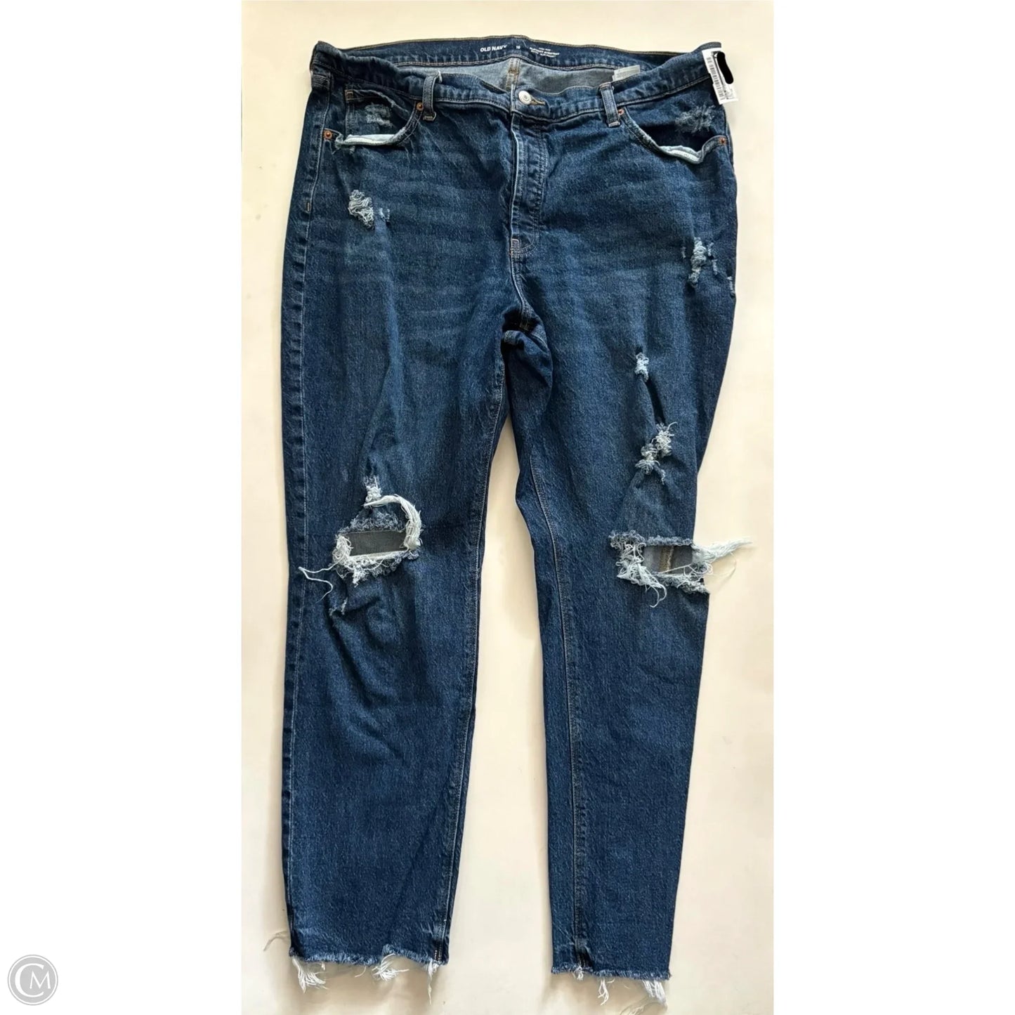 Jeans Straight By Old Navy In Blue, Size: 16