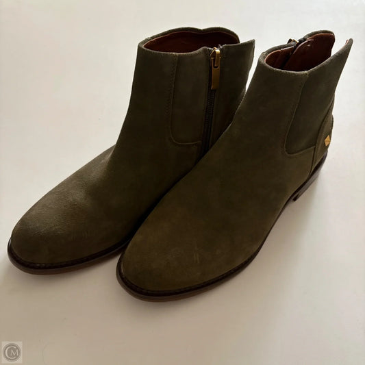 Boots Ankle Heels By Franco Sarto In Green, Size: 8.5