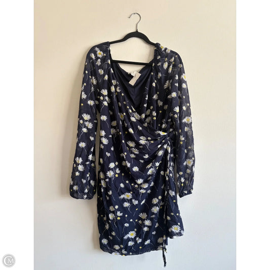 Dress Casual Midi By As U Wish In Navy, Size: Xl