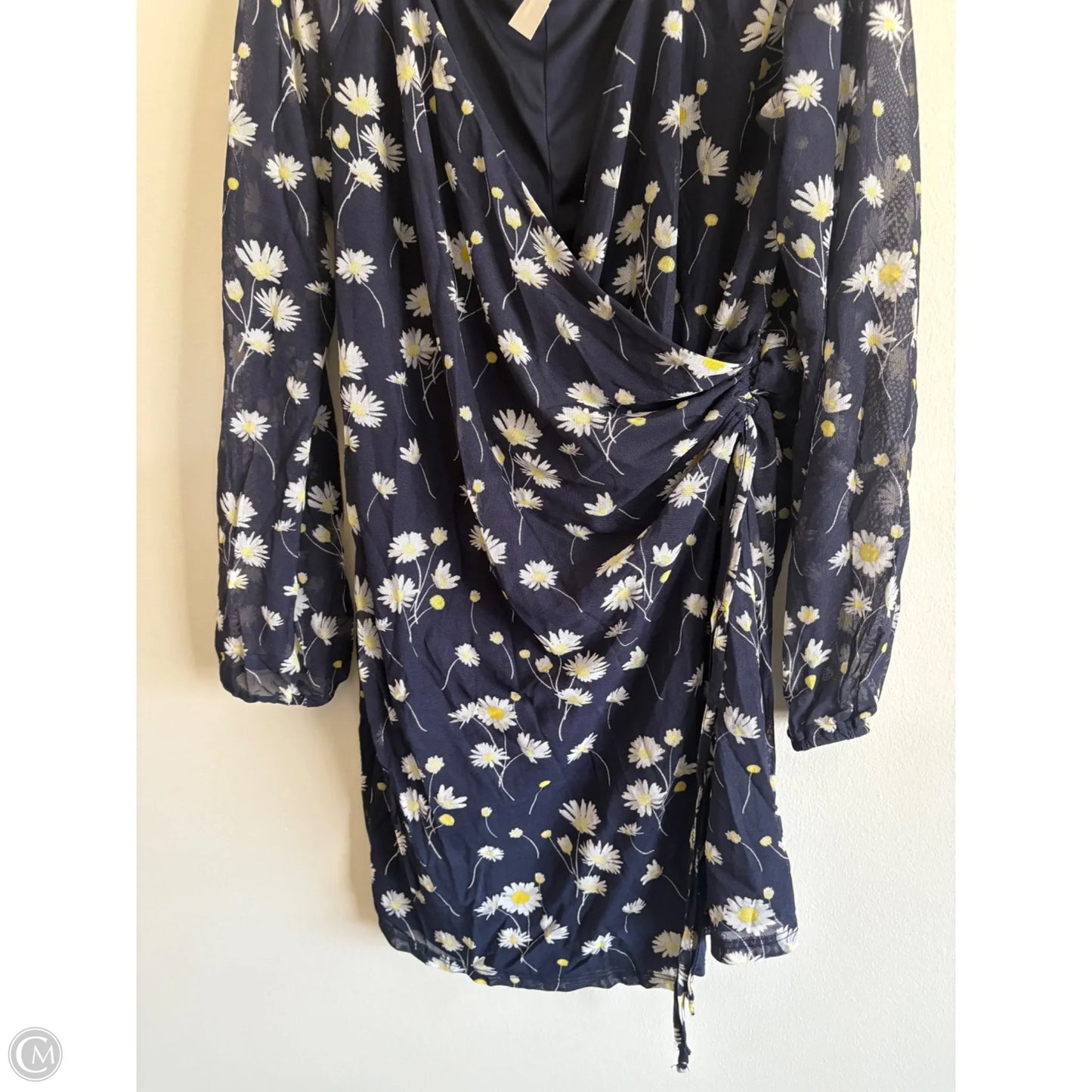 Dress Casual Midi By As U Wish In Navy, Size: Xl