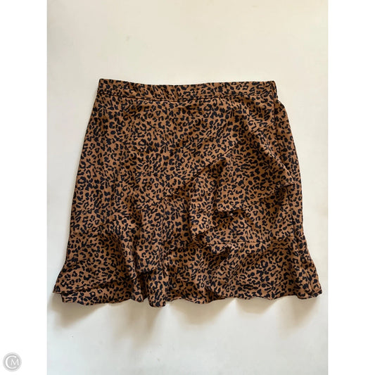 Skirt Mini & Short By Altard State In Animal Print, Size: 12