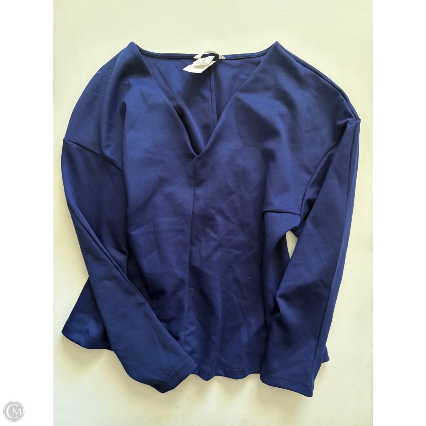 Top Long Sleeve By H&m In Blue, Size: L