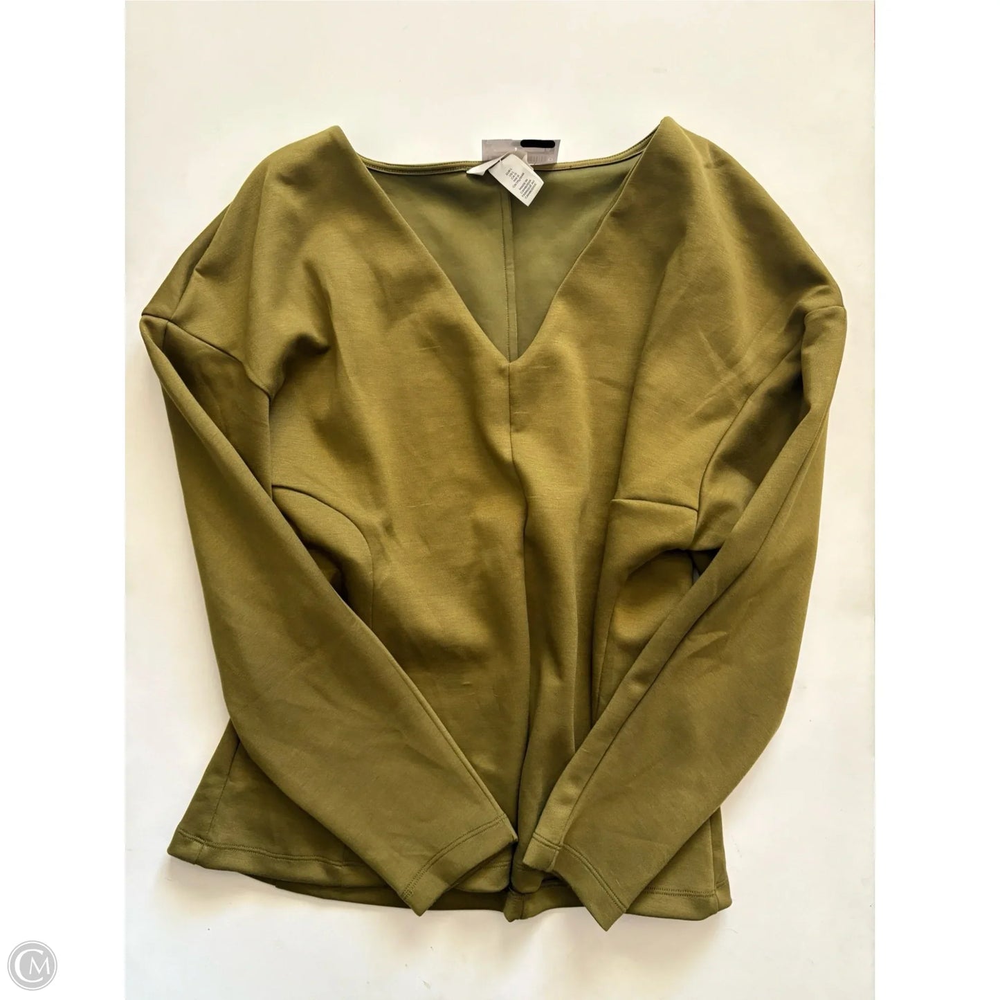 Top Long Sleeve By H&m In Green, Size: L