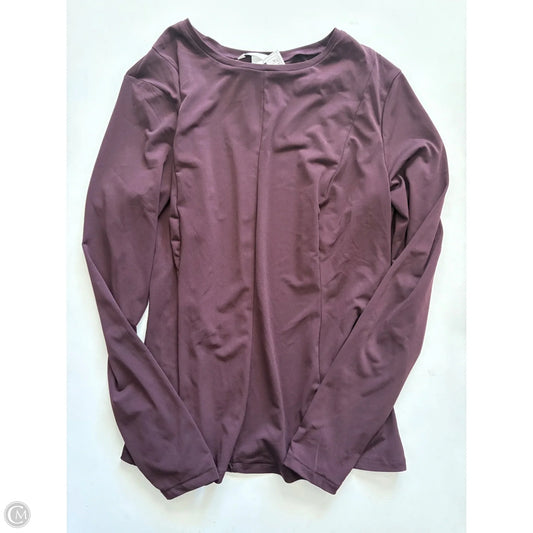 Top Long Sleeve By H&m In Maroon, Size: Xl