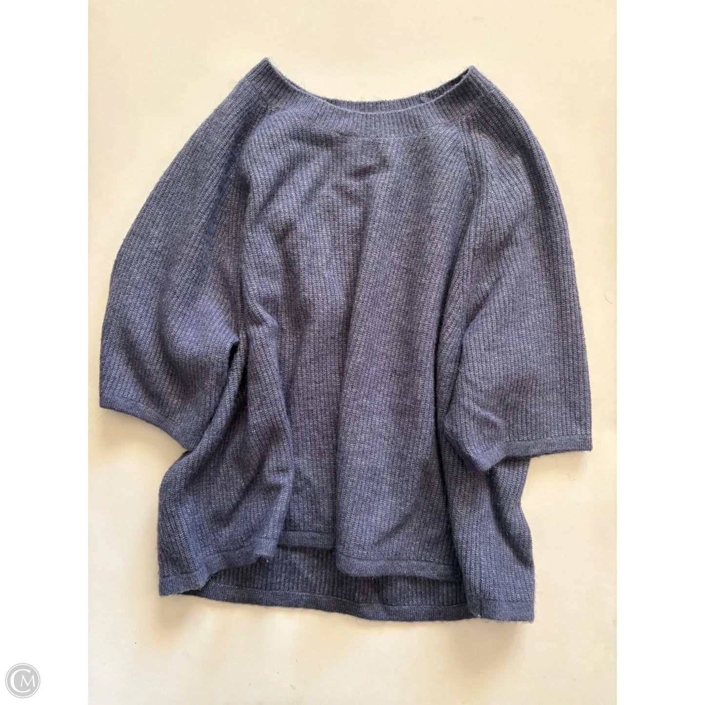 Sweater Short Sleeve By Ann Taylor In Blue, Size: Xl
