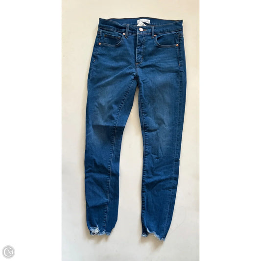 Jeans Straight By Loft In Blue, Size: 4