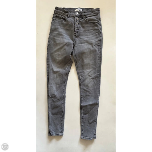 Jeans Straight By Loft In Black, Size: 4