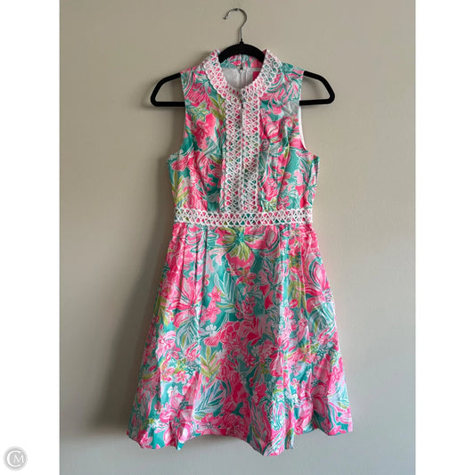 Dress Designer By Lilly Pulitzer In Floral Print, Size: Xs
