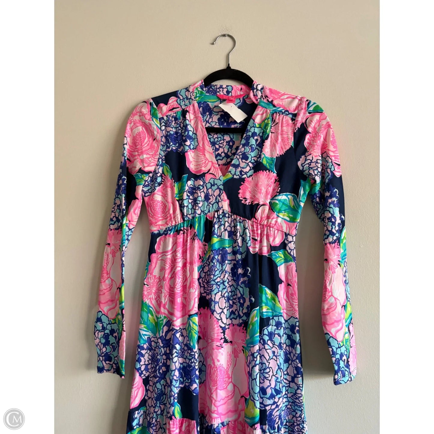 Dress Designer By Lilly Pulitzer In Floral Print, Size: Xs
