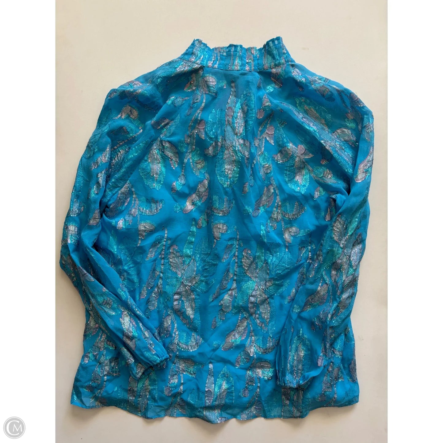 Blouse Designer By Lilly Pulitzer In Blue, Size: Xs