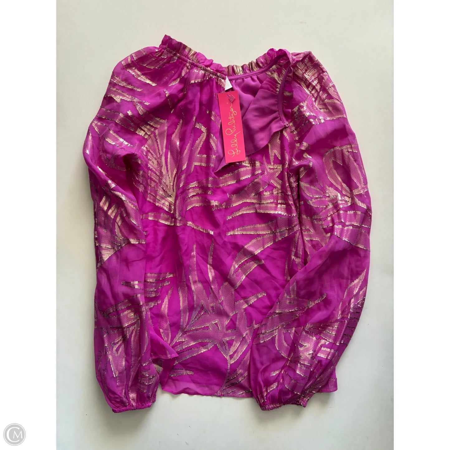 Blouse Designer By Lilly Pulitzer In Pink