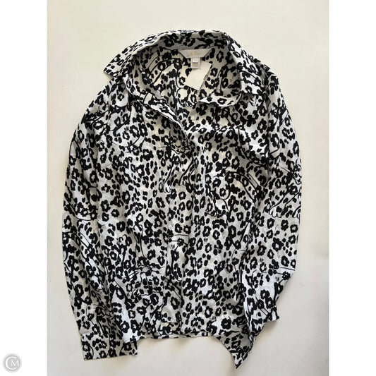 Blouse Designer By Lilly Pulitzer In Black & White, Size: Xs