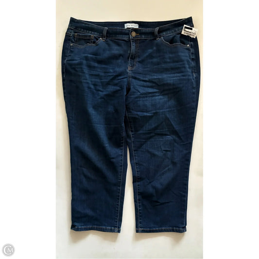Jeans Cropped By Lane Bryant In Blue, Size: 18