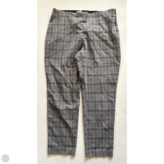 Pants Dress By Nine West Apparel In Plaid Pattern, Size: 18