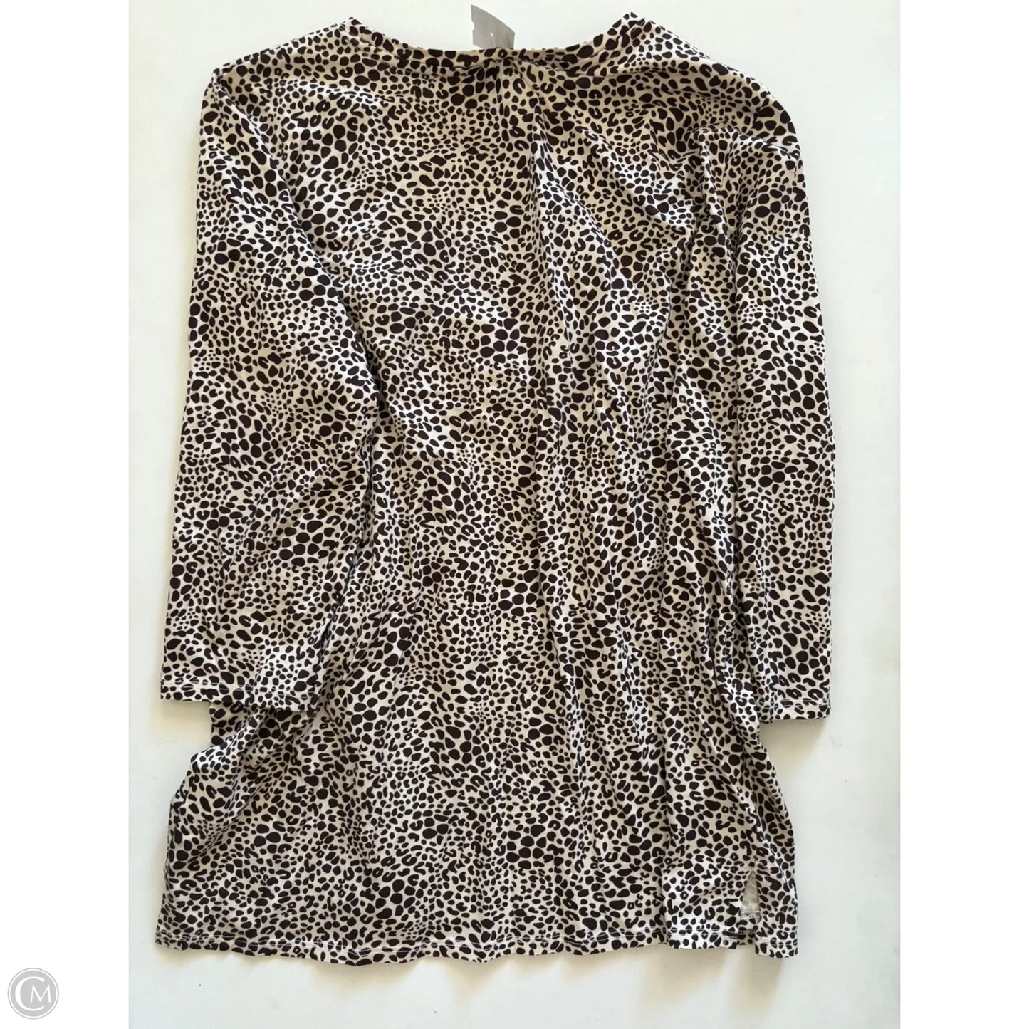 Top Long Sleeve By Lands End In Animal Print, Size: Xl