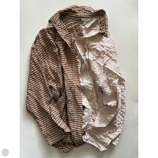 Top Long Sleeve By Miss Love In Brown, Size: M
