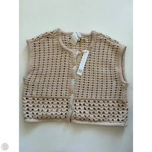 Vest Sweater By House Of Harlow In Tan, Size: M
