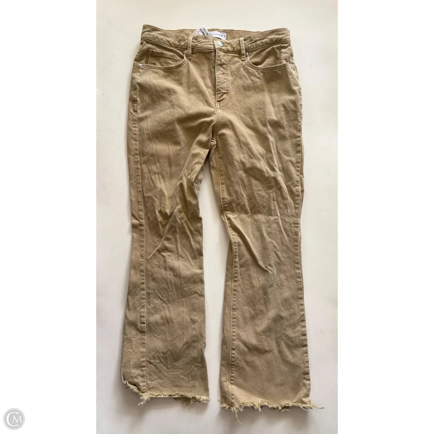Jeans Straight By Loft In Tan, Size: 6