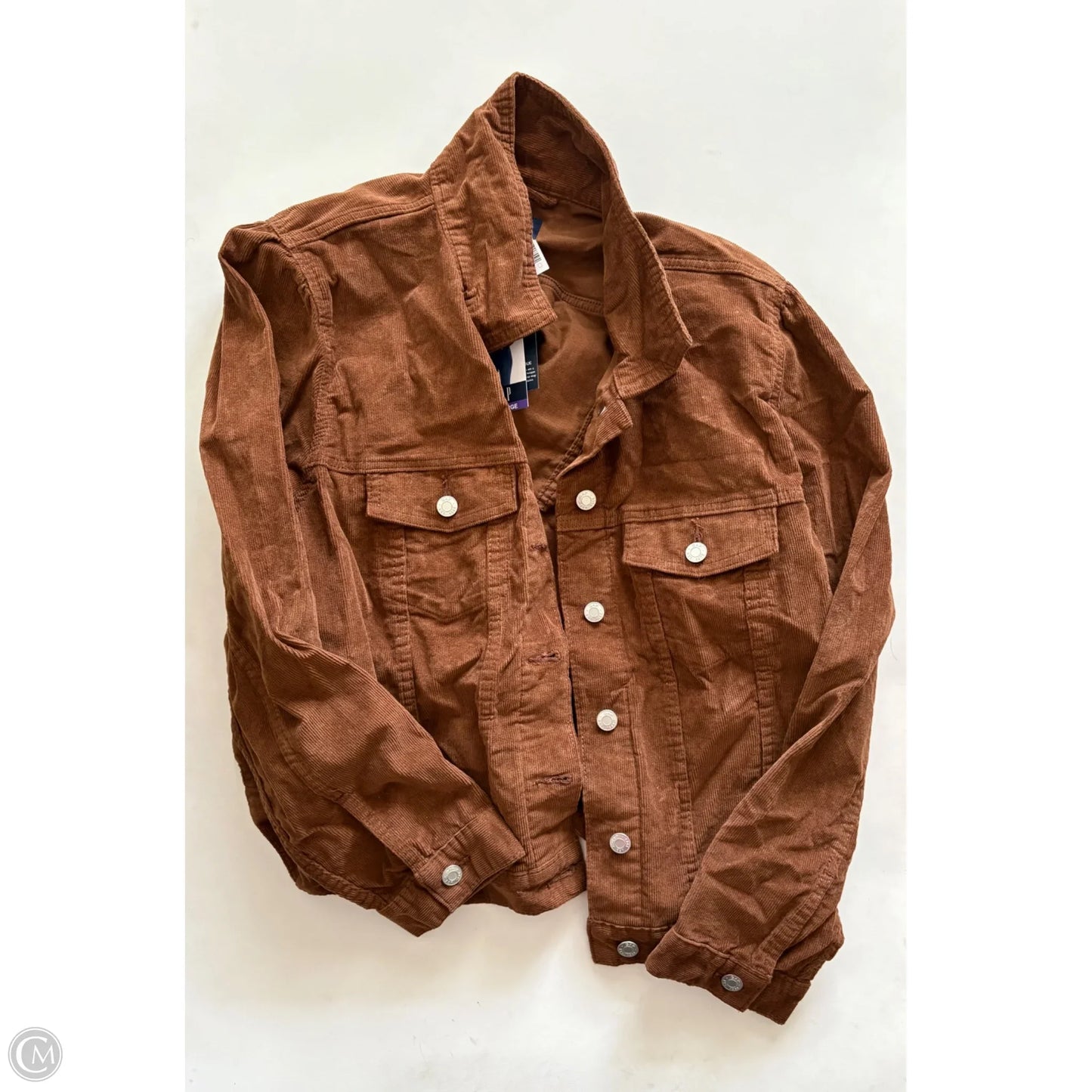 Jacket Moto By Gap In Brown, Size: 2x